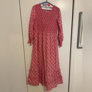 Pink city prints dress